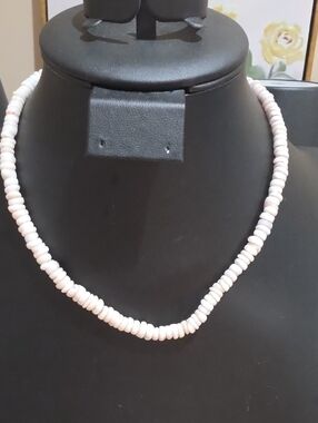 Minimalist Cream Beaded Necklace for Women